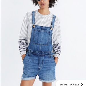 Made well Adirondack Overall Shorts in Isley Wash